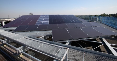 Neue PV-Anlage auf CEC-Dach Foto © CEC