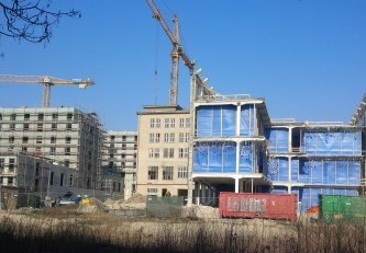 Gebäudesanierung: Baustelle in Berlin - Foto © Gerhard Hofmann, Agentur Zukunft 20140320