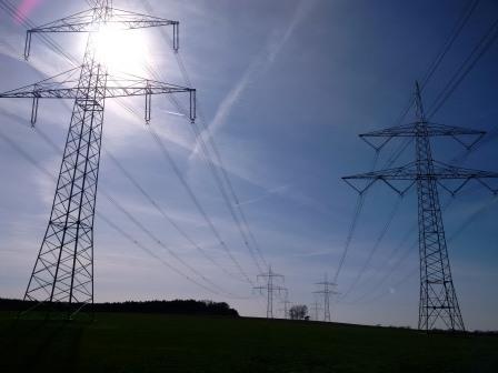 Hochspannungsleitung bei Dahme, Mark - Foto © Gerhard Hofmann, Agentur Zukunft, 20160402