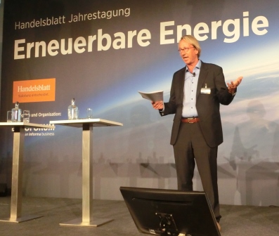 Carl A. Fechner auf der 7. Handelsblatt Jahrestagung Erneuerbare Energie - Foto © Gerhard Hofmann, Agentur Zukunft für Solarify 