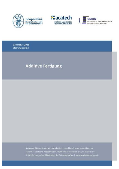 acatech u.a. - Additive Fertigung - Titel
