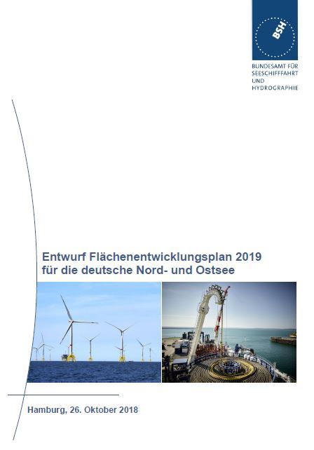 BSH-Flächenentwicklungsplan 2019, Entwurf - Titel © BSH