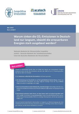 Warum sinken CO2-Emissionen nicht © ESYS Kurz erklaert