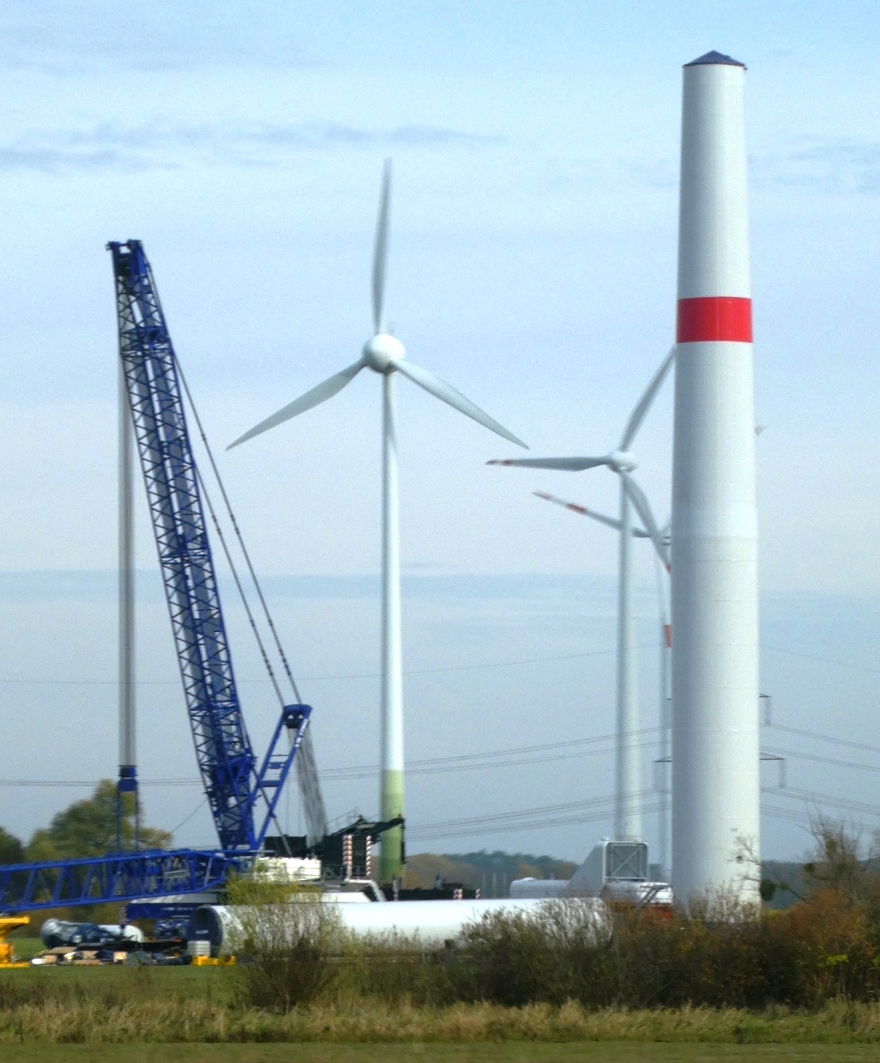 Bau eines Windgenerators in der Lausitz - Foto © Agentur Zukunft für Solarify