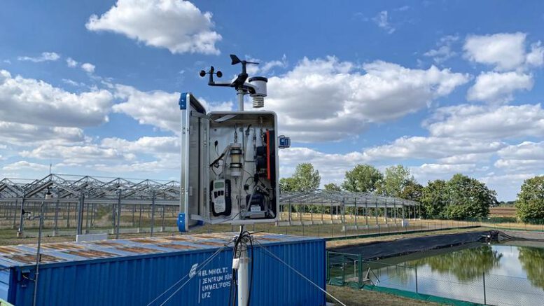 Messungen auf der MyDiv-Fläche in Bad Lauchstädt, September 2022 - Foto © Loreen Alshaabi, TROPOS