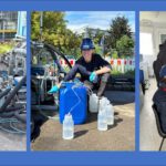 Das GFZ Team annalysiert das gespeicherte Wasser Fotos. (Foto: Lioba Virchow, GFZ) .