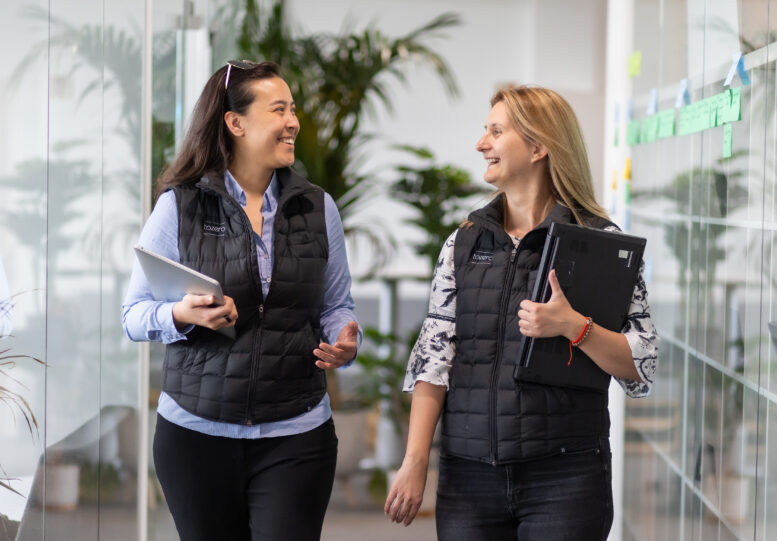 Die Gründerinnen: Die Ingenieurinnen Sarah Fleischer und Ksenija Milicevic Neumann Foto: tozero