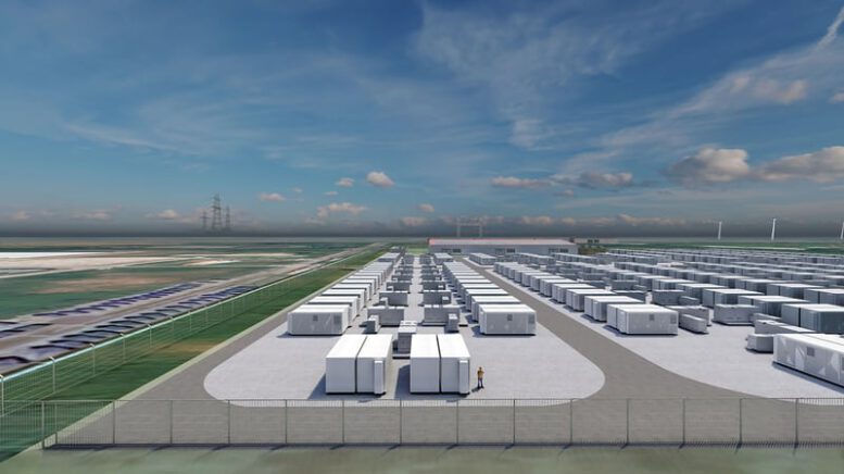 Schematischer Aufbau des Batteriespeichers in Brunsbüttel, Grafik: Vattenfall