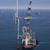 Installation of a wind turbine at the He Dreiht Offshore Wind Farm (Photo: EnBW / Photographer: Rolf Otzipka